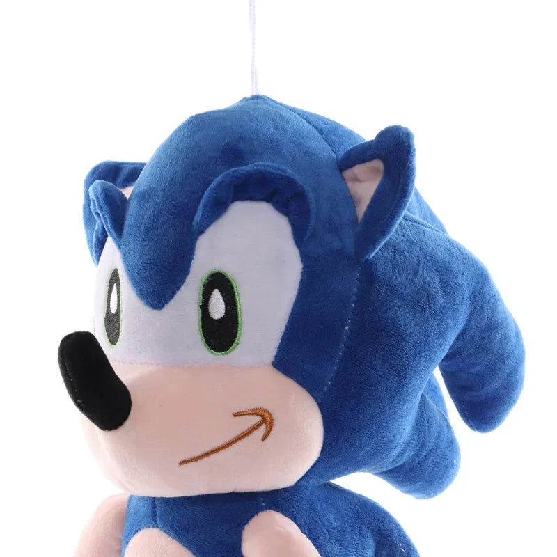 20cm Sonic Plush Doll keychain Toys Cartoon PP Cotton Black Blue Shadow Hedgehog Soft Stuffed pendant Home Decoration kids Gift