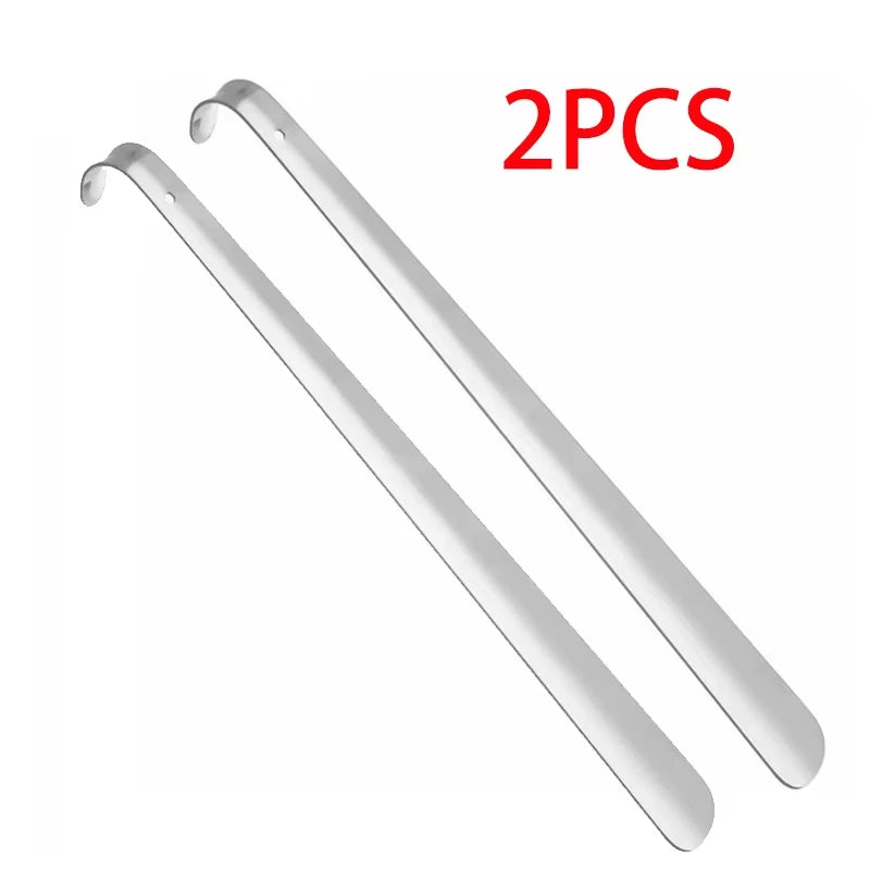 Stainless Steel Shoe Horns Long Handle Home Professional Shoehorn Metal Shoe Extractor Shoe Remover Lifter Pull Tools 52CM