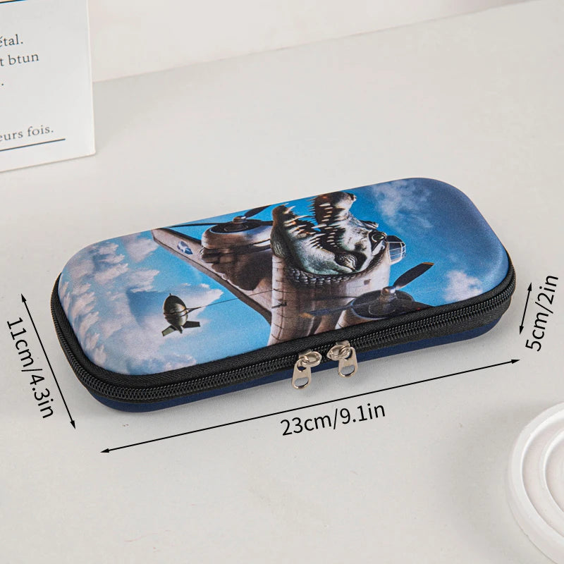 Italian Brainrot Pencil Case Tungtungtung Sahur Pencil Pouch Abstract AI Stationery Bag Back to School Pen Bags Pencil Pouch