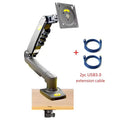 NEW NB F80 17-30" desktop LED LCD Monitor Holder Arm Gas Spring Full Motion 2-9kg dual arm usb3 cable(option)