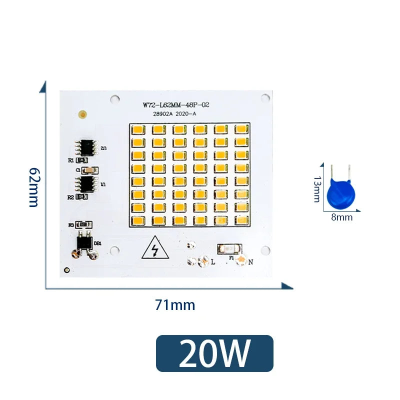 LED Lamp Chip SMD2835 Light Beads AC 220V 230V 240V 10W 20W 30W 50W 100W DIY For Outdoor Floodlight Cold White Warm White