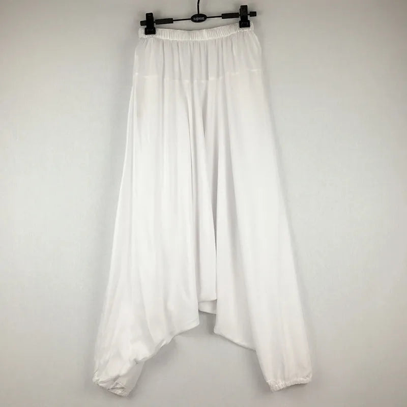 2025 Casual harem plants,loose women casual trousers,wide leg pants,pantskirt,  -  woman Big crotch pants,bloomers