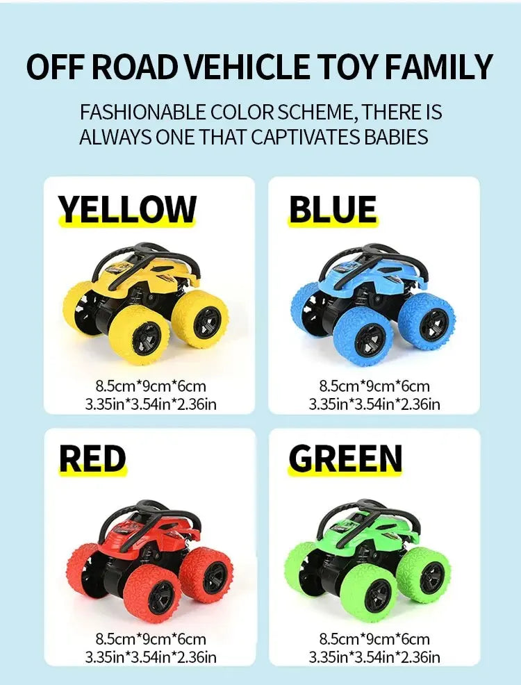 Four Wheel Drive Inertia Push-pull Toy Car-Suitable for Halloween, Christmas, Thanksgiving Gifts