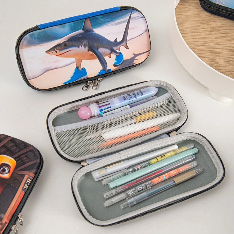 Italian Brainrot Pencil Case Tungtungtung Sahur Pencil Pouch Abstract AI Stationery Bag Back to School Pen Bags Pencil Pouch