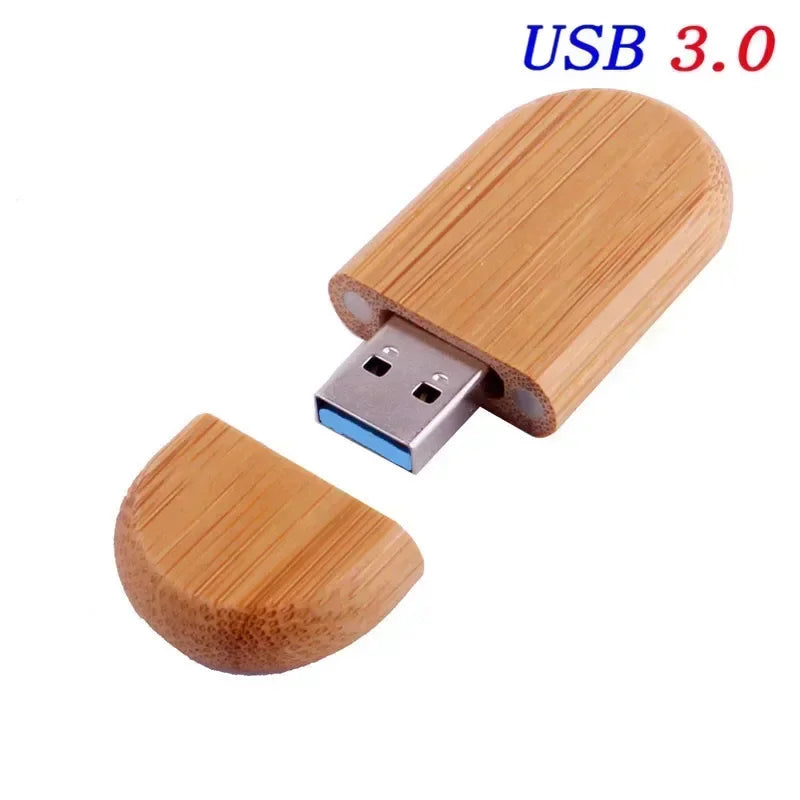 JASTER USB 3.0 High Speed LOGO Wooden Box Personal Logo Customer Pendrive 8GB 16GB 32GB 64GB USB Flash Drive Pen Drive U Disk