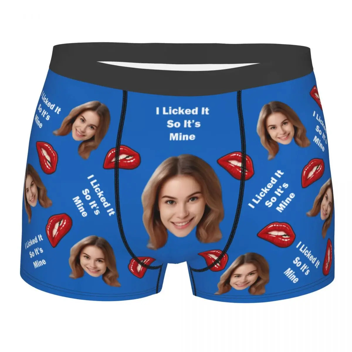 Valentine's Day Men's Personalized Face Photo Custom Underwear Design Your Own Boxer Briefs Panties Underpants For Husband