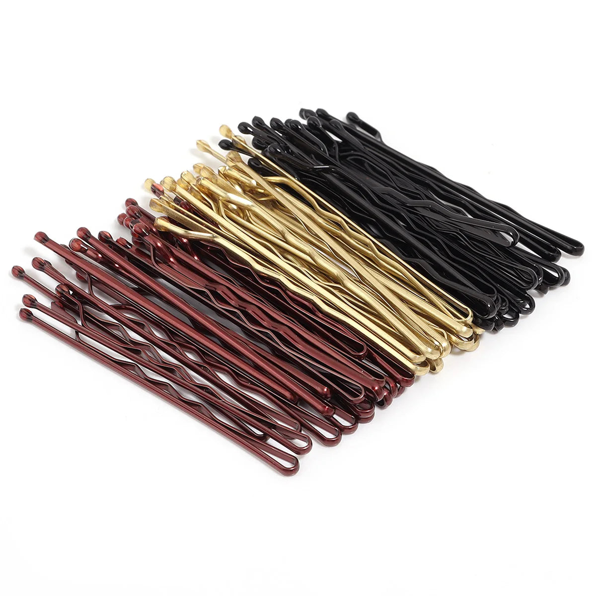 50 Pcs 4 Colors 5cm Hair Clip Lady Hairpins Curly Wavy Grips Hairstyle Hairpins Women Bobby Pins Styling Hair Accessories