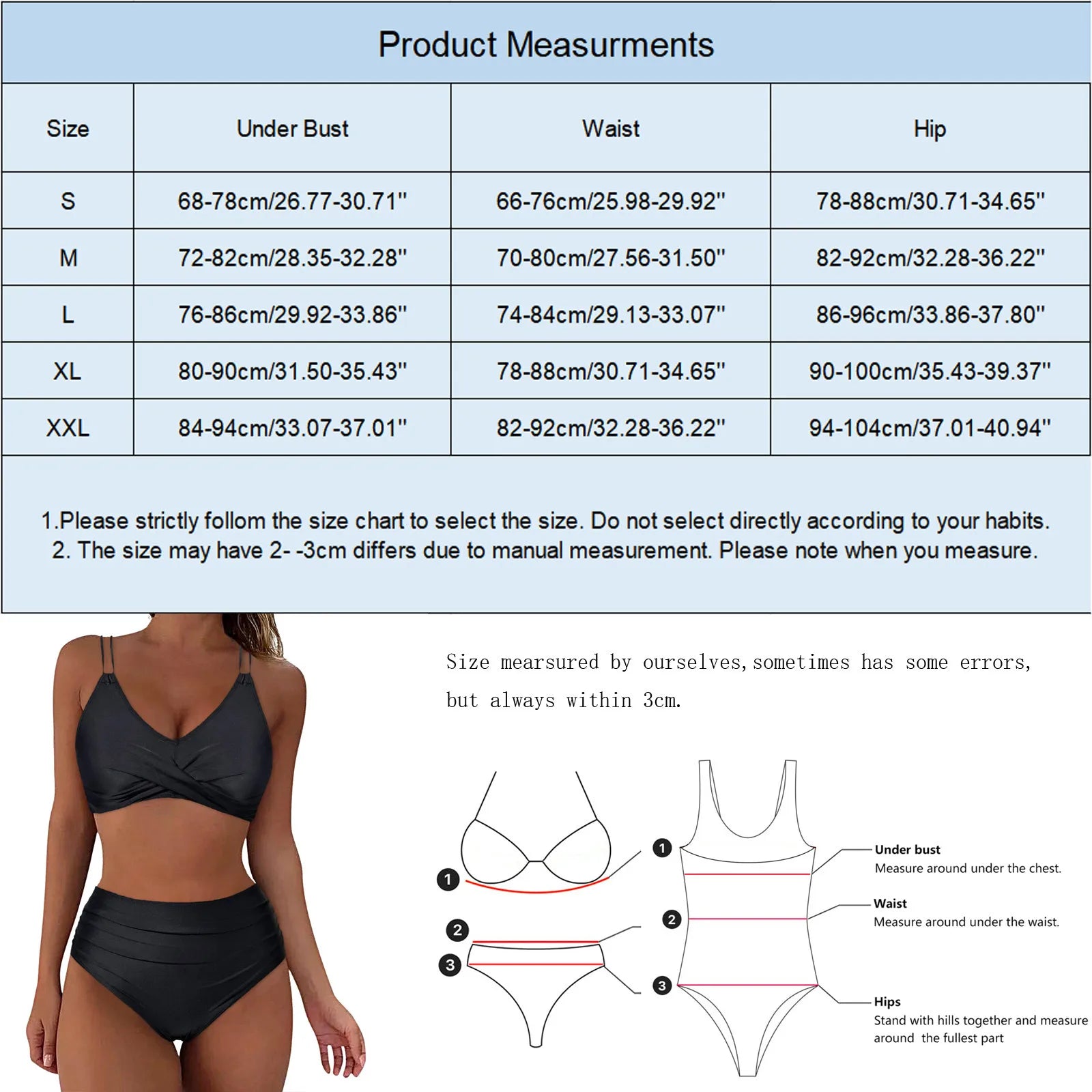 Swimsuits For Women Two Piece Swimsuit Sexy Push Up Bikini Sets High Waist Swimwear Brazillian Tankini Bathing Suits купальник