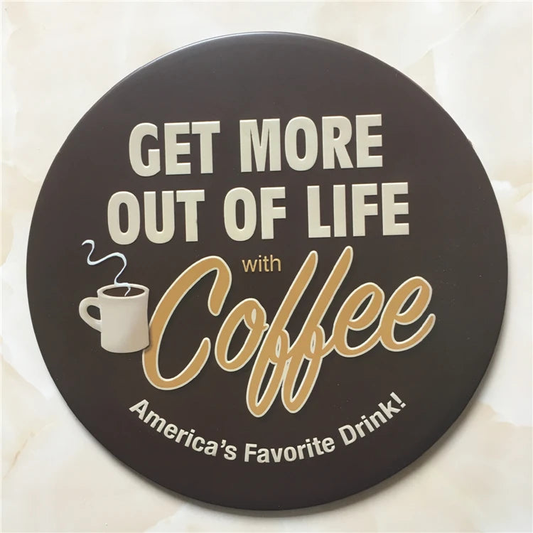 BBQ Zone Retro Plaque Metal Tin Signs Cafe Bar Pub Signboard Wall Decor Vintage Nostalgia Round Plates Christmas Gift 30CM R006