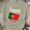 flag Legends were Born in Portugal  women's comfit t-shirt