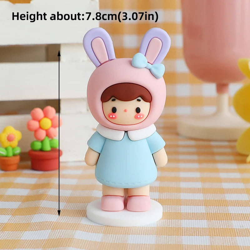 Valentine's Day Casual Wear Boys Girls Cake Decoration Cartoon Personality Couple Confession Doll for Birthday Cake Toppers
