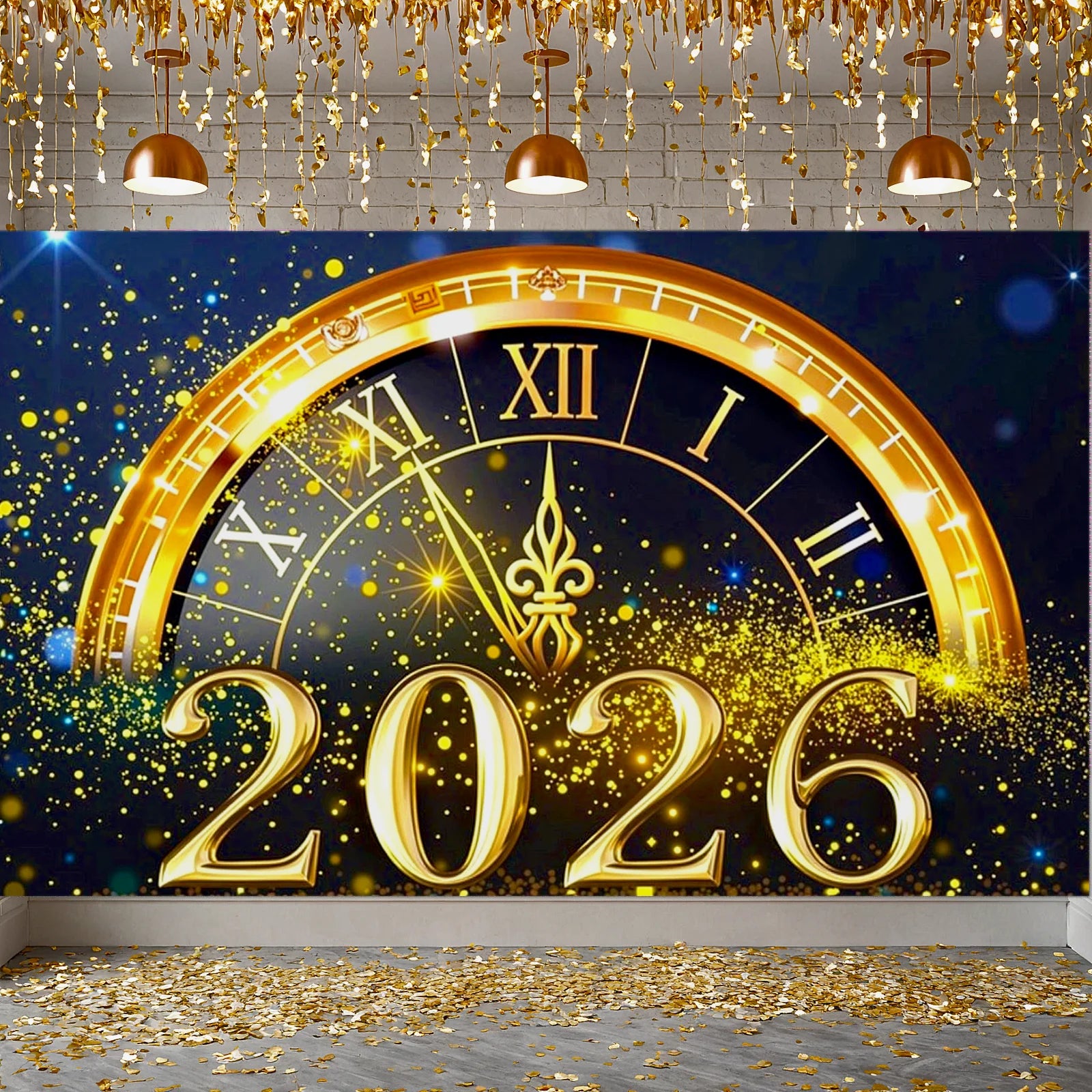 2026 Happy New Year Theme Party Background Banner New Year Celebrate Family Party Decoration Photo Background Decoration