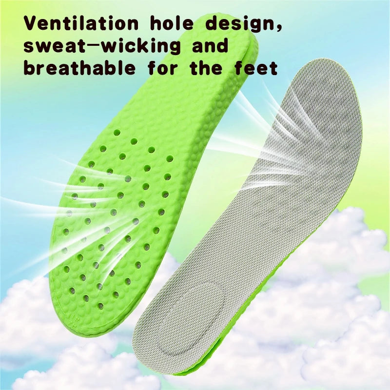 NEW Height Increase Insole for Men Growing Sole Shoes Insoles Unisex Quality Sports Air Shock Absorbing Anti-Odour Shoe Pads