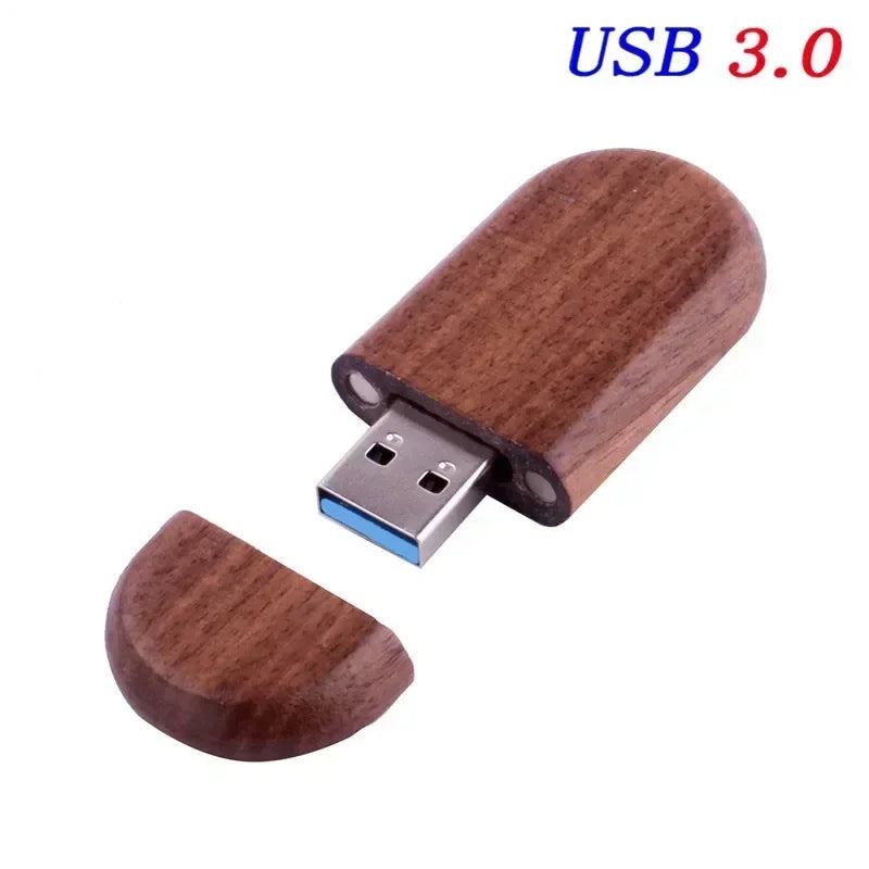 JASTER USB 3.0 High Speed LOGO Wooden Box Personal Logo Customer Pendrive 8GB 16GB 32GB 64GB USB Flash Drive Pen Drive U Disk