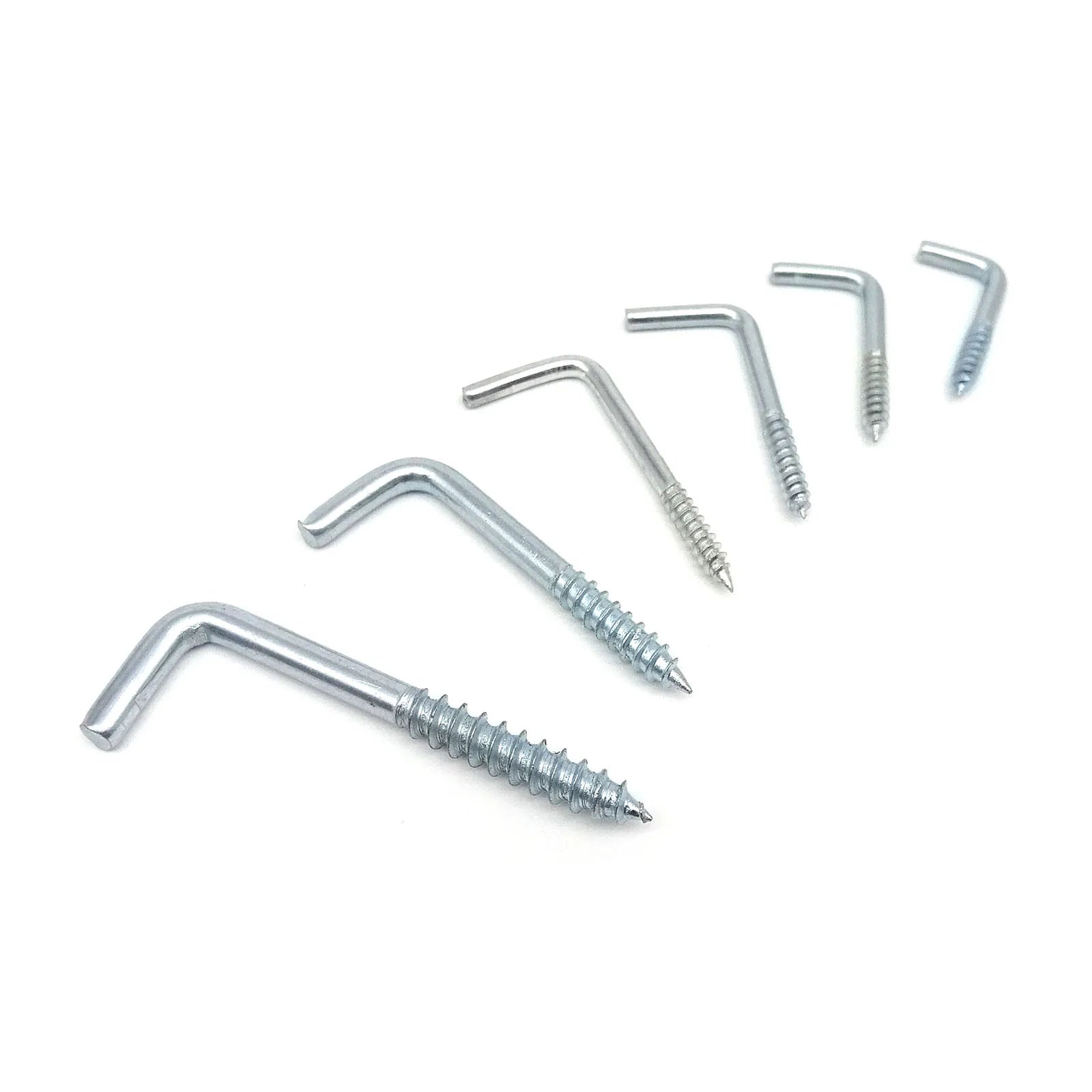 25pcs Picture Photo Frame Lamp Light Cabinet Tool Plant Curtain Wire Eyebolt Eyescrew Eye Screw in Spiral Hanger L Cup Hook