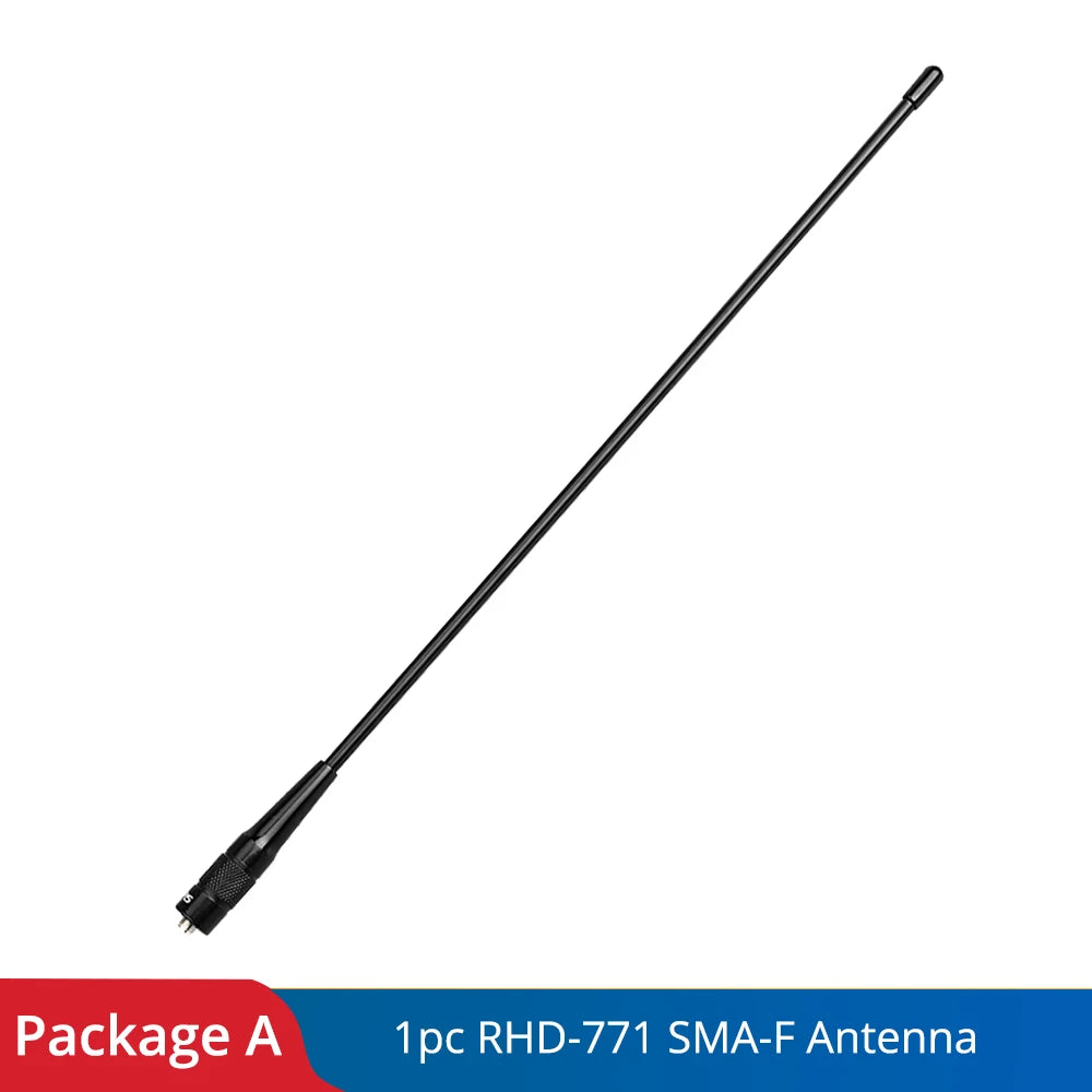 Retevis RHD-771 RT5R Walkie-Talkie Antenna SMA-F RHD-771 VHF UHF Dual Band for Baofeng UV 5R 144/430Mhz Quansheng UV K5 UV K6