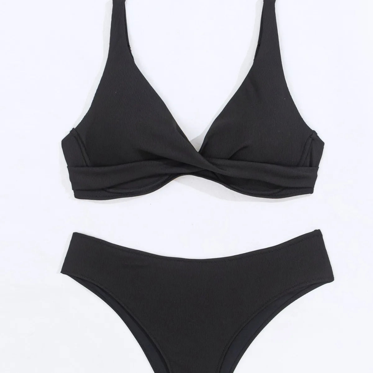 Sexy Bikini Set Women's Swimsuit 2025 Swimwear Woman Two-Piece Swimsuit Solid Bathing Suit Beach Swimming Suit Vacation Monokini