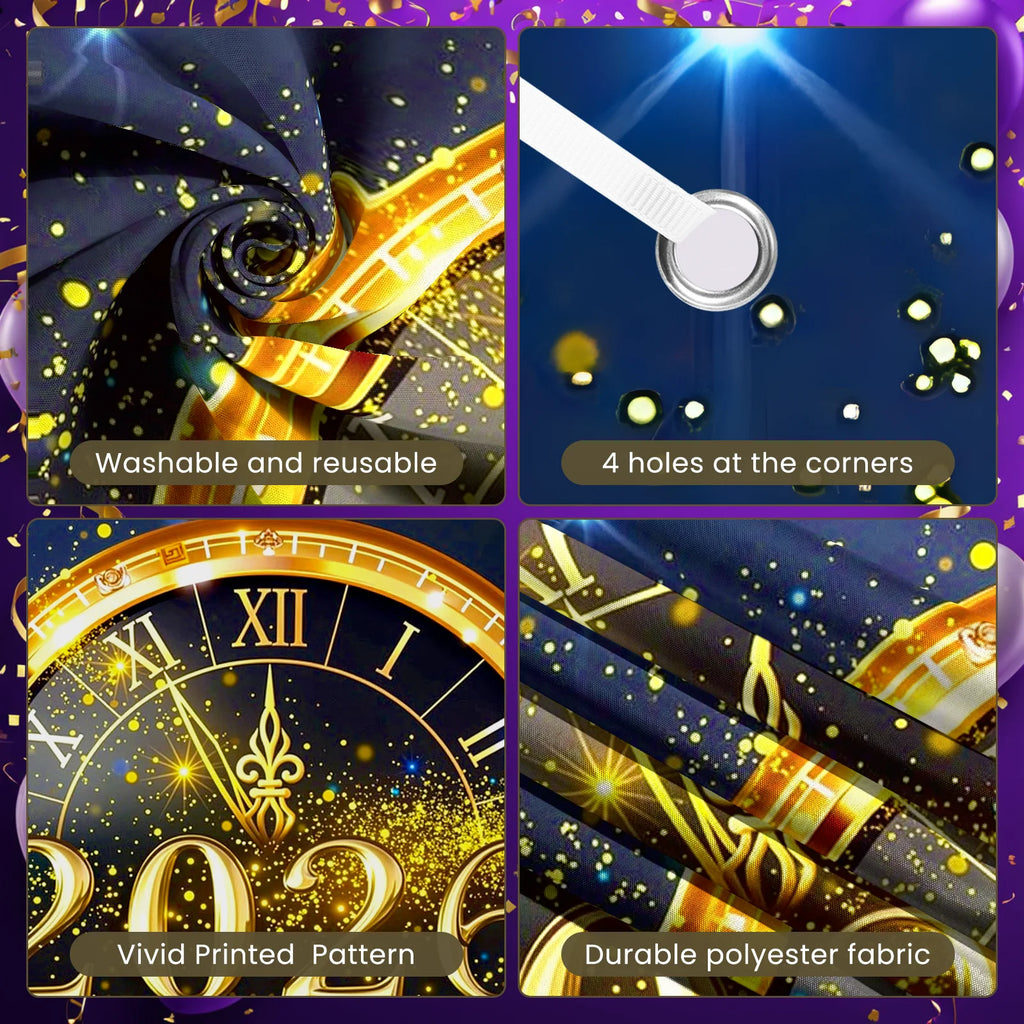 2026 Happy New Year Theme Party Background Banner New Year Celebrate Family Party Decoration Photo Background Decoration