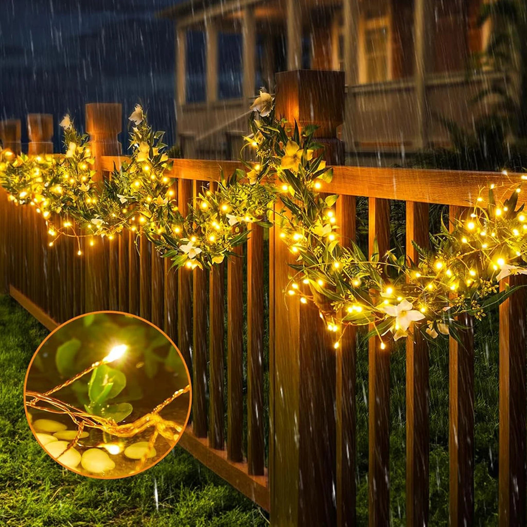 6M-50M Cluster Firecracker String Lights Fairy Christmas Light Garland LED For Wedding Party New Year Christmas Tree Decor Lamps