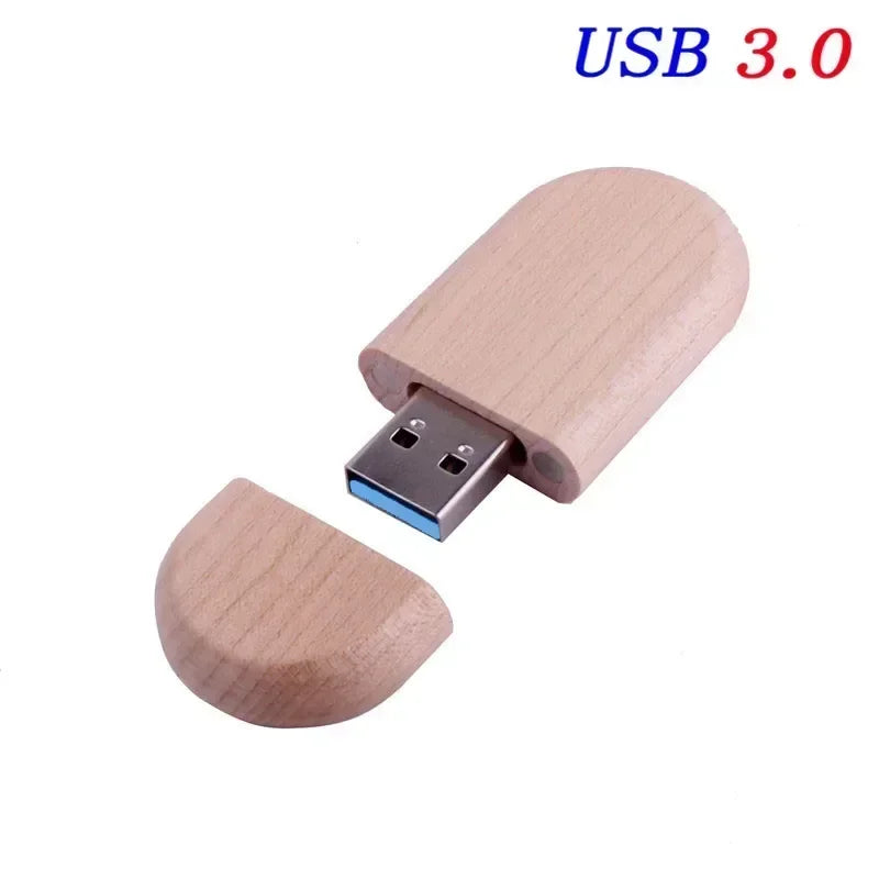 JASTER USB 3.0 High Speed LOGO Wooden Box Personal Logo Customer Pendrive 8GB 16GB 32GB 64GB USB Flash Drive Pen Drive U Disk