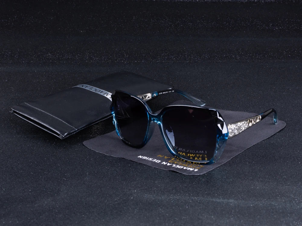 Luxury Brand Design Vintage Polarized Sunglasses Women Ladies Oversized Square Sun Glasses Female Eyewear Oculos UV400 Shades