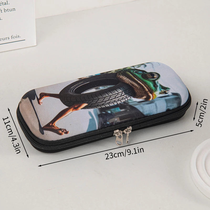 Italian Brainrot Pencil Case Tungtungtung Sahur Pencil Pouch Abstract AI Stationery Bag Back to School Pen Bags Pencil Pouch