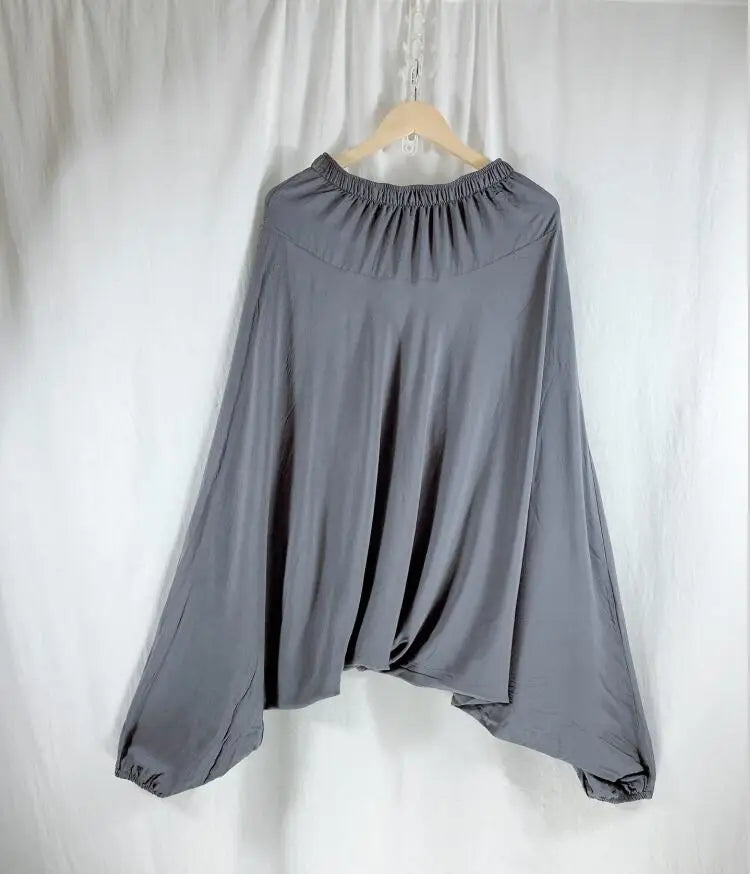 2025 Casual harem plants,loose women casual trousers,wide leg pants,pantskirt,  -  woman Big crotch pants,bloomers