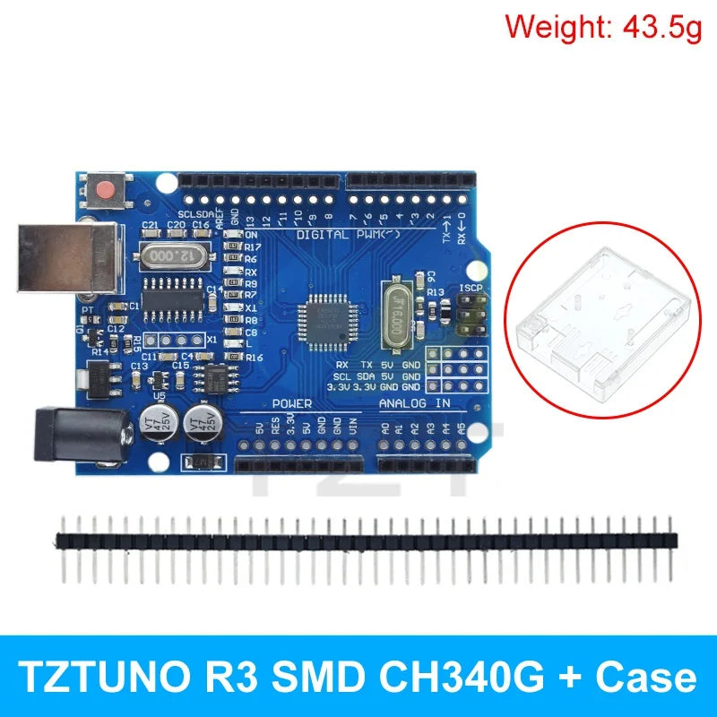 TZTUNO R3 Development Board ATMEGA328P CH340 / ATEGA16U2 Compatible For Arduino With Cable UNOR3 Proto Shield Expansion Board
