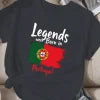 flag Legends were Born in Portugal  women's comfit t-shirt