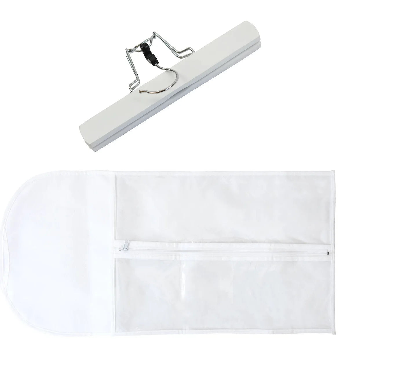 Hair Extensions Carrier Storage Non-woven Suit Case Bag Package with Wooden Hanger for Virgin Hair Weft & Clip in Hair Extension