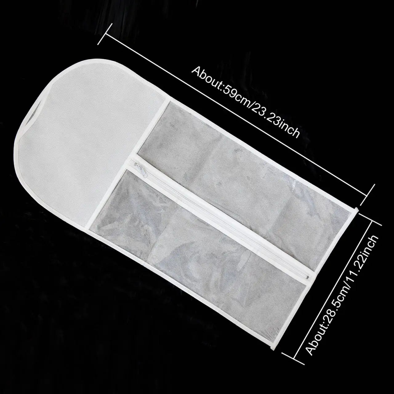 Hair Extensions Carrier Storage Non-woven Suit Case Bag Package with Wooden Hanger for Virgin Hair Weft & Clip in Hair Extension