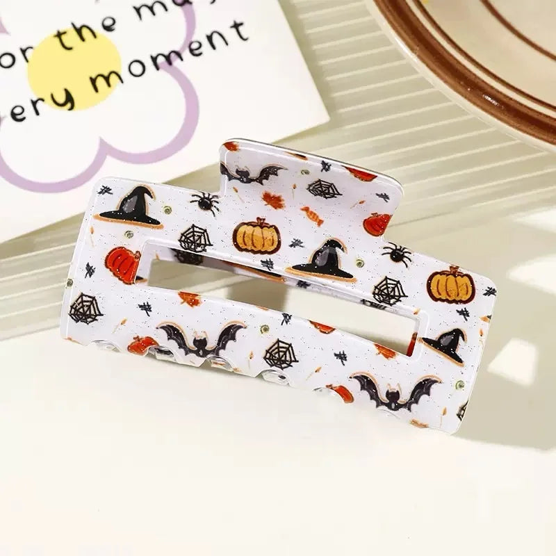 Halloween Theme - With Ghost/Pumpkin/Bat Patterns, Perfect For Holiday Party Costumes, Fashion Accessories For Women And Girls