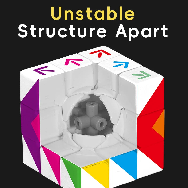 3x3x3 3D Cube Arrow UV Coating Fun Stress Relief Puzzle Professional Smooth Speed Game Children's Toys Gifts