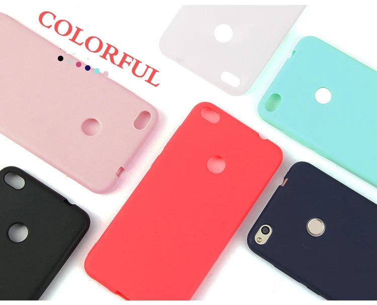 For Xiaomi Redmi 4X 4A 5A Redmi 5 Plus Note 5 5A S2 Redmi 6 7 8 6A 7A 8A Note 7 8 9 9S Pro Silicone solid Soft Back Cover case