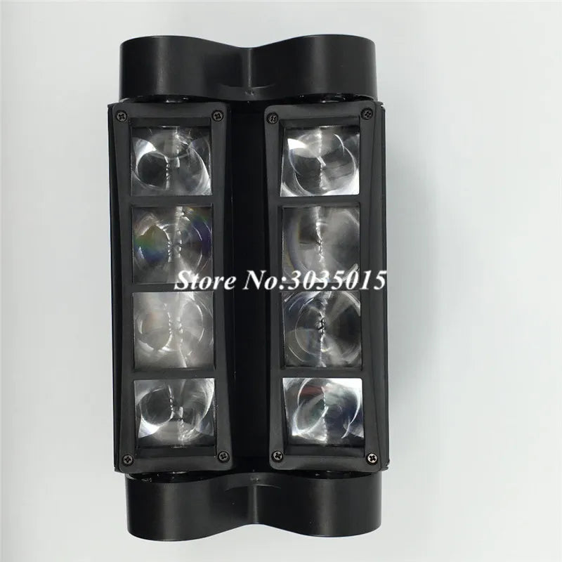 Mini LED 8x3W RGBW Moving Head Light LED Spider Beam Stage Lighting DMX 512 Spider Light Good for DJ Nightclub Party