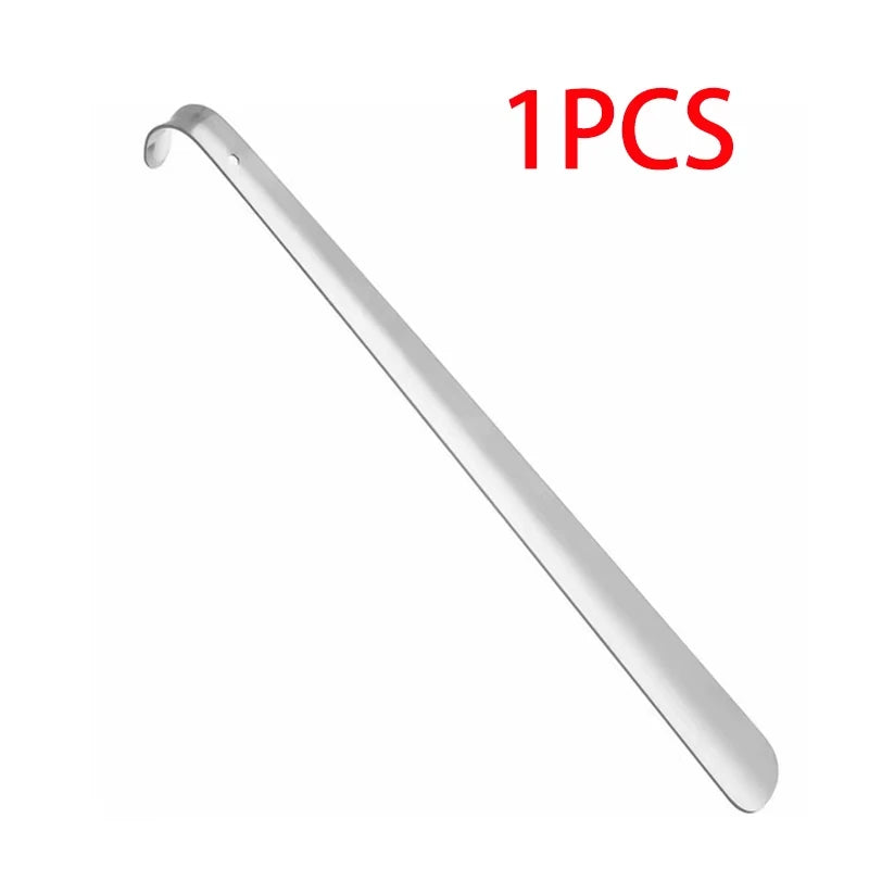 Stainless Steel Shoe Horns Long Handle Home Professional Shoehorn Metal Shoe Extractor Shoe Remover Lifter Pull Tools 52CM