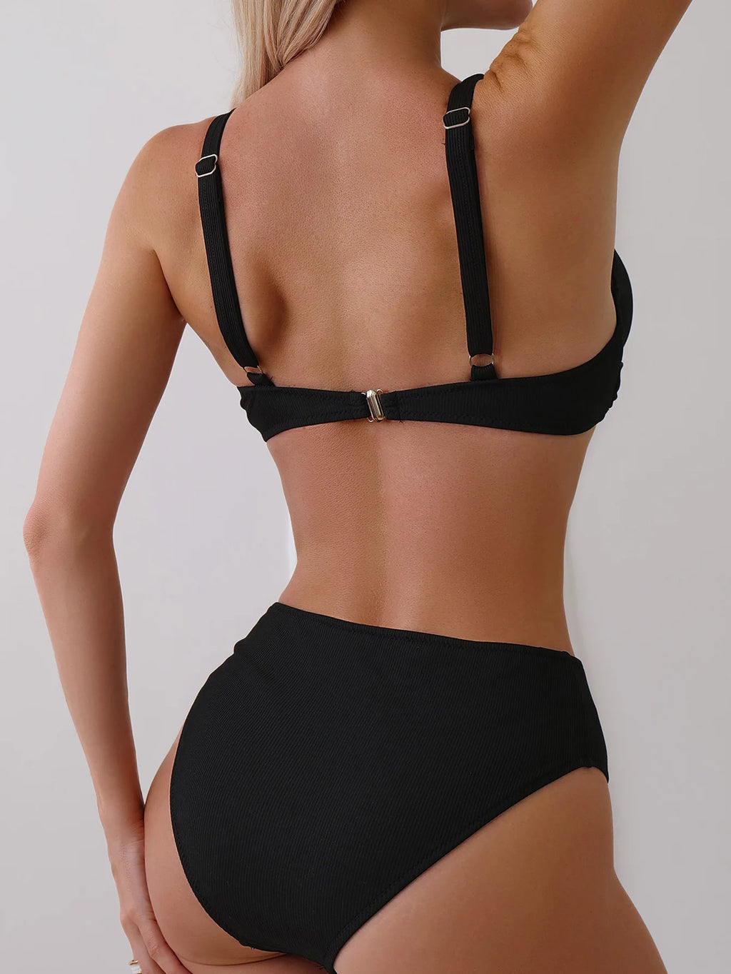 Sexy Bikini Set Women's Swimsuit 2025 Swimwear Woman Two-Piece Swimsuit Solid Bathing Suit Beach Swimming Suit Vacation Monokini