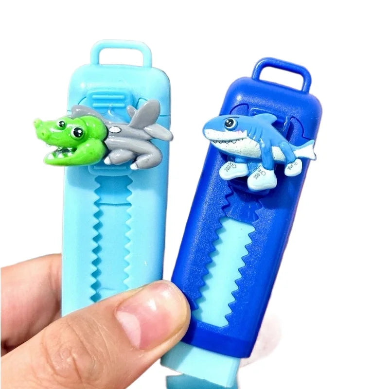6pcs Tralalero Tralala Push-Pull Eraser Writing Drawing Pencil Erasers Stationery Office School Supplies Stationery Wholesale