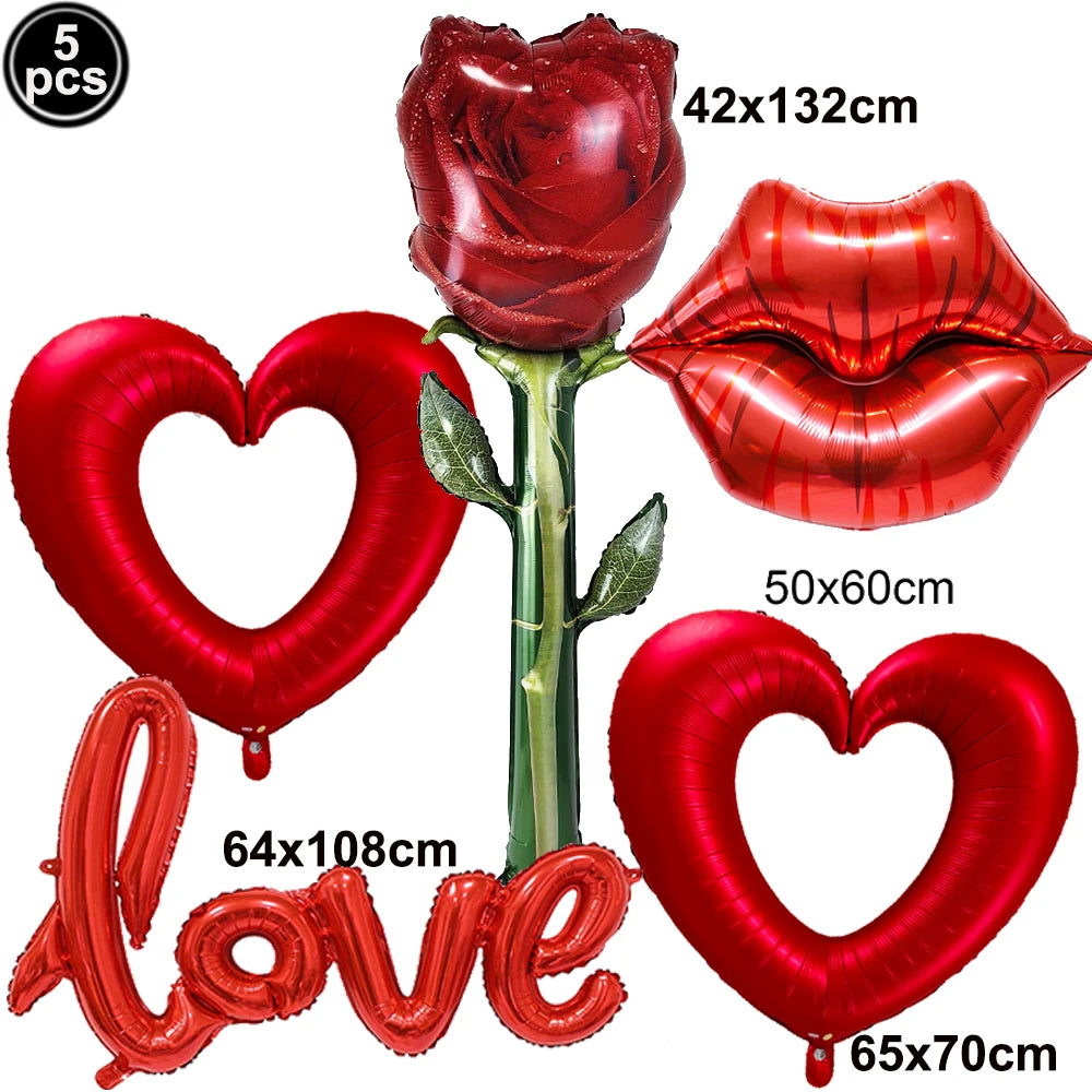 Valentine's Day Red Silver Love Sequin For Girls Couple Confession Gifts  Wedding Festival  Table Confetti Decoration Supplies