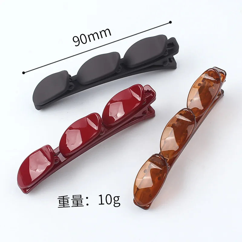 Plastic Edge Clip Hairpin Accessories Plus Size 9CM Fish Beak Hair Clip Multiple Styles Seamless Clip Girls Hair Accessoires