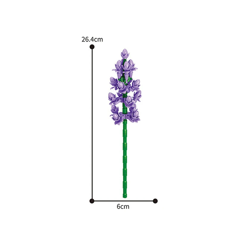 Valentine's Day Immortal Bouquet Creative Desktop Decoration Flowers Building Blocks Puzzle Simulation Toy Girls Gifts #T3