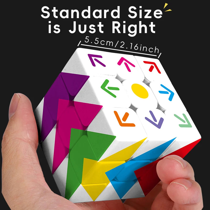 3x3x3 3D Cube Arrow UV Coating Fun Stress Relief Puzzle Professional Smooth Speed Game Children's Toys Gifts