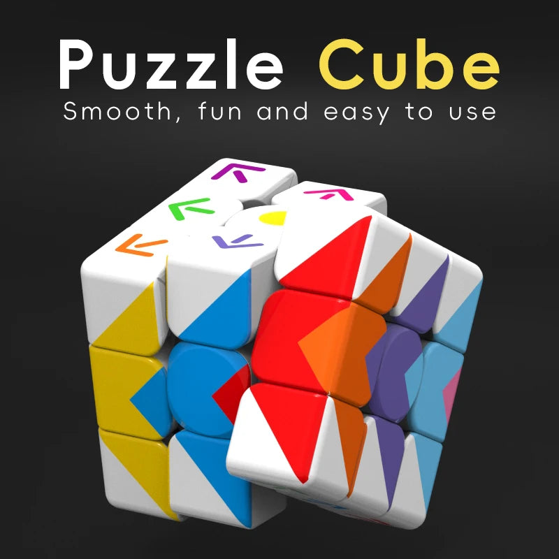 3x3x3 3D Cube Arrow UV Coating Fun Stress Relief Puzzle Professional Smooth Speed Game Children's Toys Gifts
