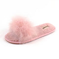 FAYUEKEY Spring Summer Winter Home Cotton Fluffy Plush Fur Slippers Women Wedding Floor Bedroom Flat Shoes