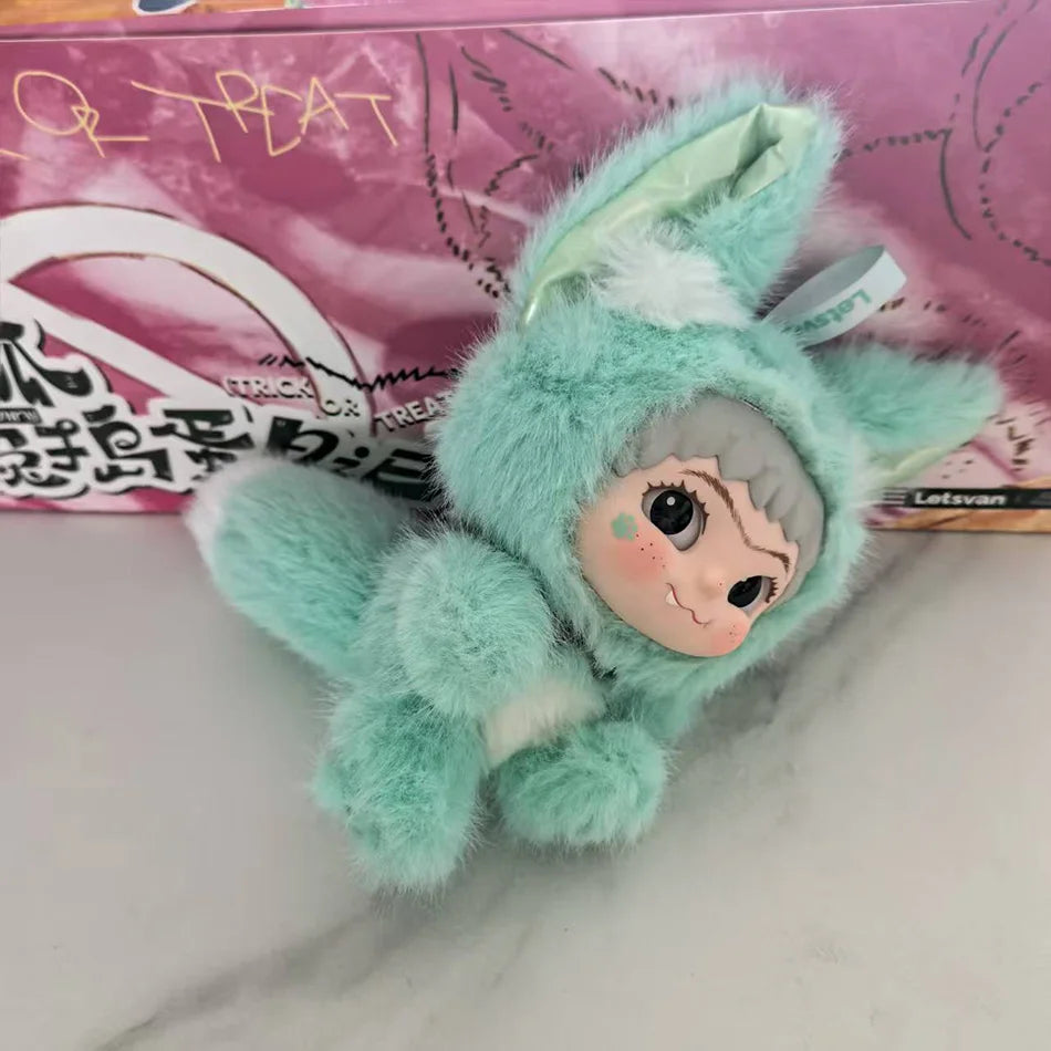 INew Genuine Wakuku Fox And Bunny Trick Treat Series Mystery Box Kawaii Vinyl Doll Plush Toy Kawaii Pendant Collection Toy Gifts