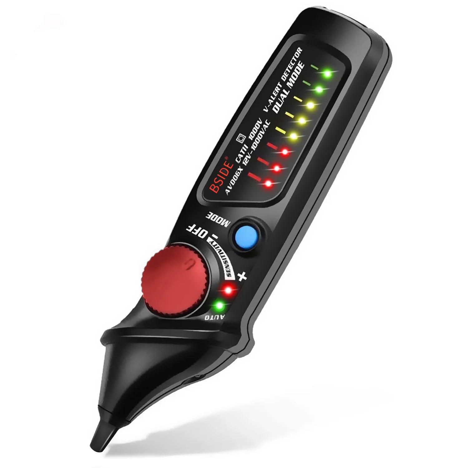 BSIDE Non-Contact Voltage Detector Tester Indicator Profession Smart Test Pencil Live/phase Wire Breakpoint NCV Continuity Meter