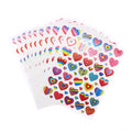 10 Sheets/Pack Gold-Plated Award Glitter Stickers Mother Teacher Praise Label Award Five-Pointed Star Love Sticker