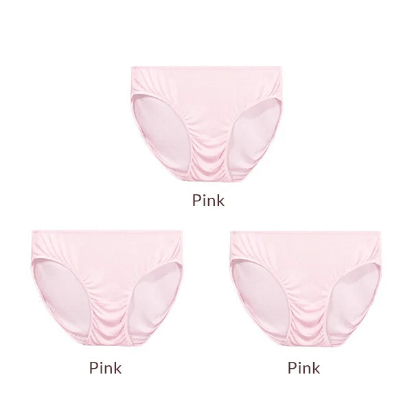 SuyaDream 3pcs/lot Women Panties 100%Natural silk Low-rise Briefs Healthy Basic Everyday Wear Underwears, Summer New Intimates