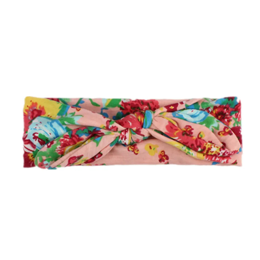 Fashion Baby Top Knot Headbands Kids Headwrap Cotton Flower Cross Elastic Girls Turban Tie Headwear Hair Band Accessories Gifts