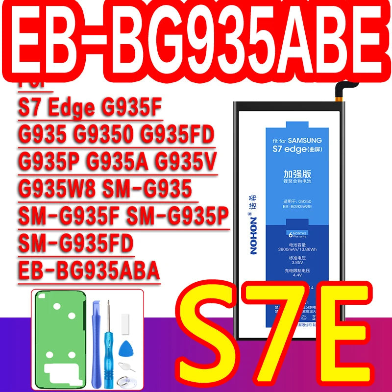 NOHON Battery For Samsung Galaxy S8 S9 Plus S10e S10 S20 Ultra S21 FE S10x Note 10 Plus 8 S7 Edge S6 S5 A50 A30 A30S Batteries